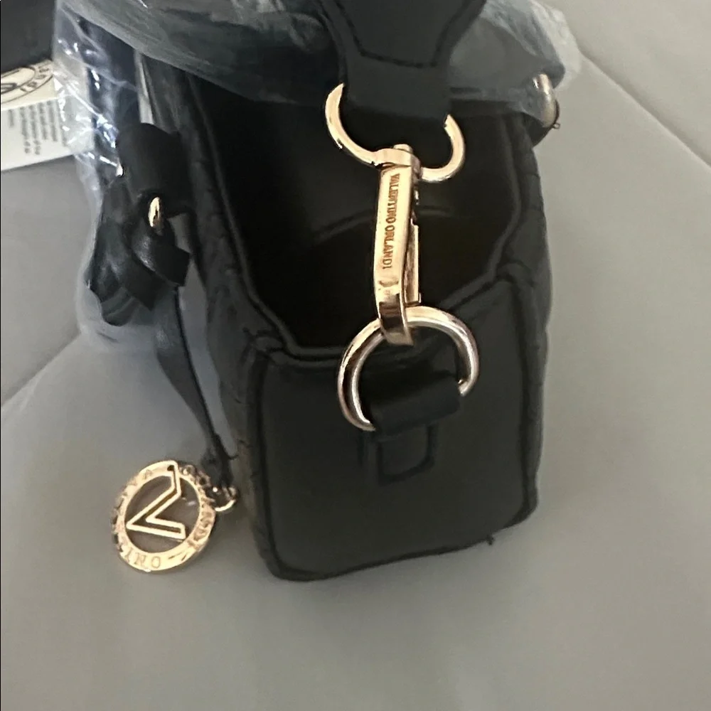 Valentino Orlandi Vegan Leather Crossbody Handbag - Picture 4 of 7